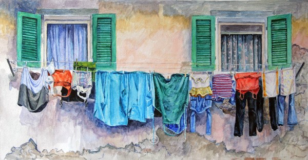 Washing at Portoferraio. - Italia