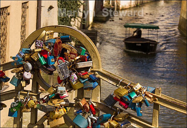 Padlocks in Prague - Prague to Berlin along the Elbe river