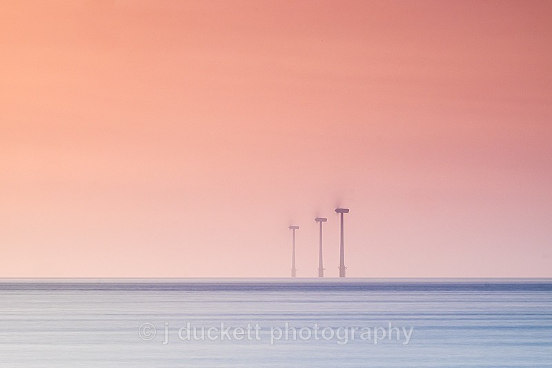 Norfolk coast landscape photography from Scratby Sands Windfarm by John Duckett