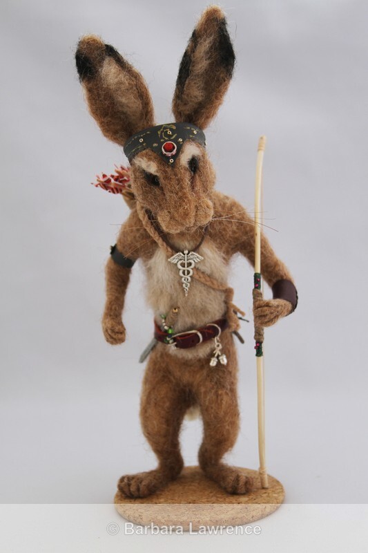 Hugo the Warrior Hare. Photo 1 - The Wiccan Wanderers. Characters from Wiccan Woods.