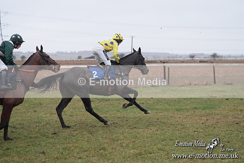 PtP 260125 739 - Cocklebarrow Point-to-Point racing with the Heythrop Hunt 26/01/25