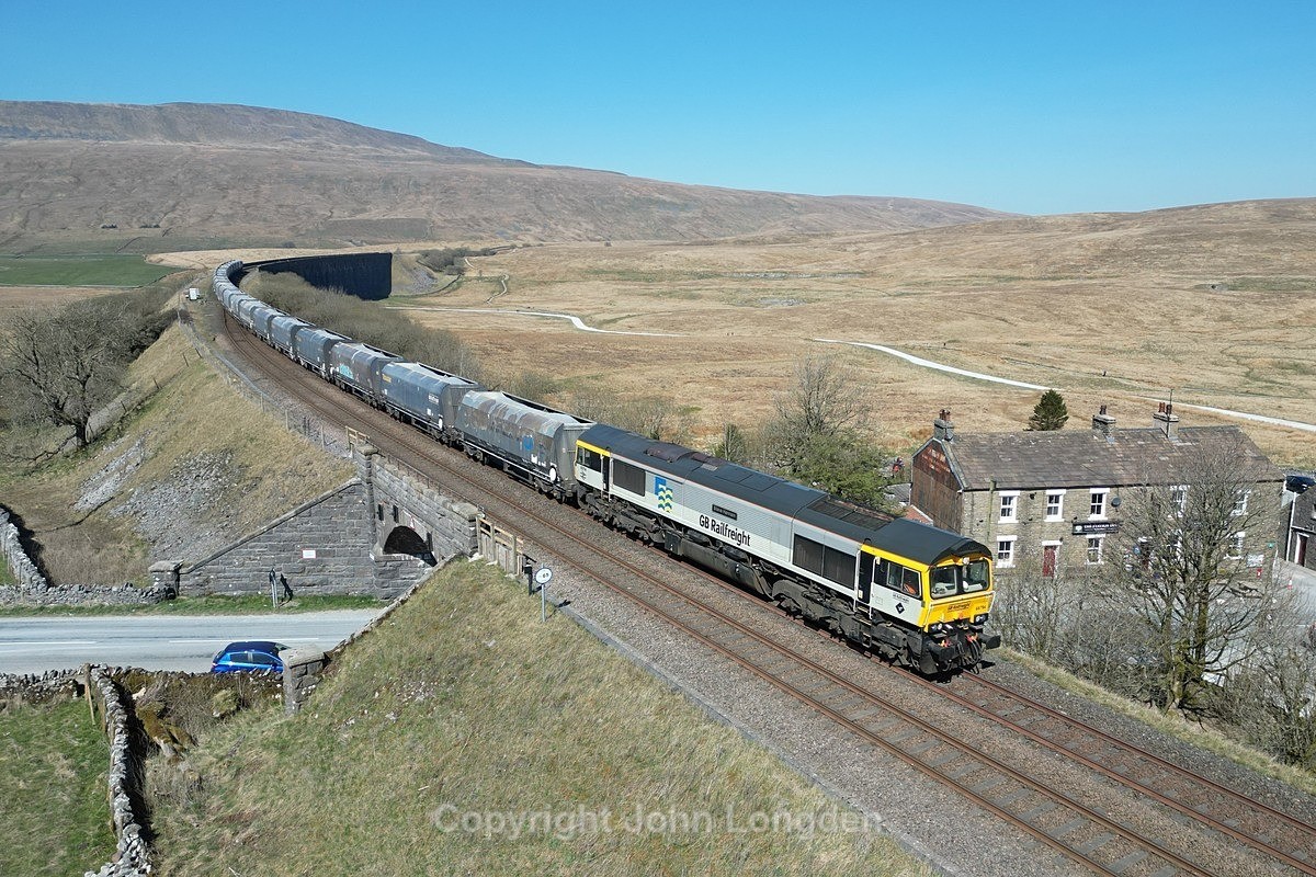 JL - 10.4.25 66794 6M38 Arcow - Bredbury, Ribblehead - Latest shots