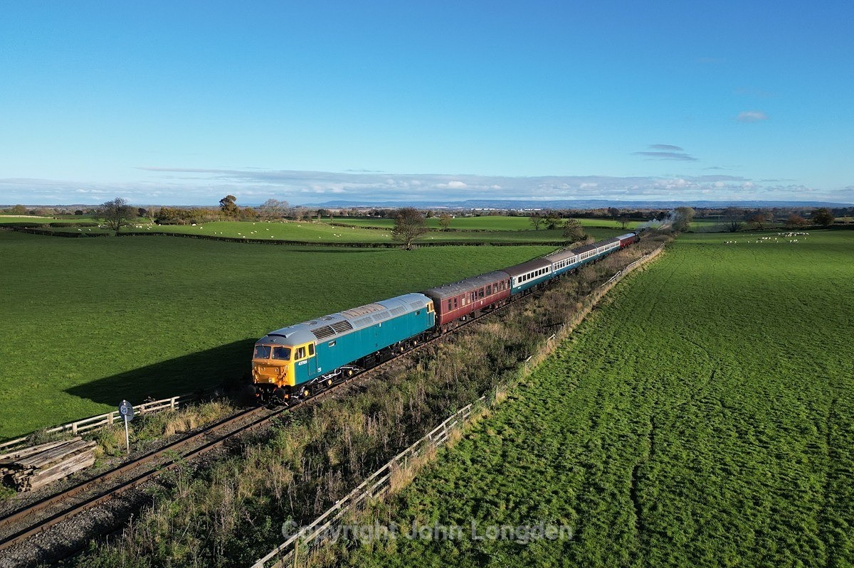 JL - 11.11.23 47701 12:30 Leeming Bar - Constable Burton, Newton - The wonderful Wensleydale Railway