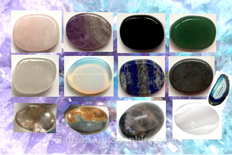 Crystals Palm Stones