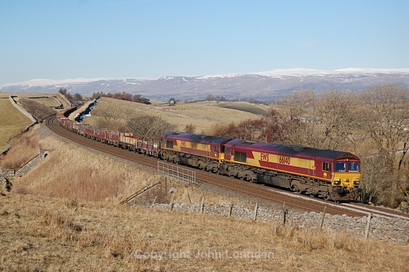 4.3.10 66140 & 66061 6K05 Carlisle - Crewe, Birkett Common - Birkett Common (southbound)