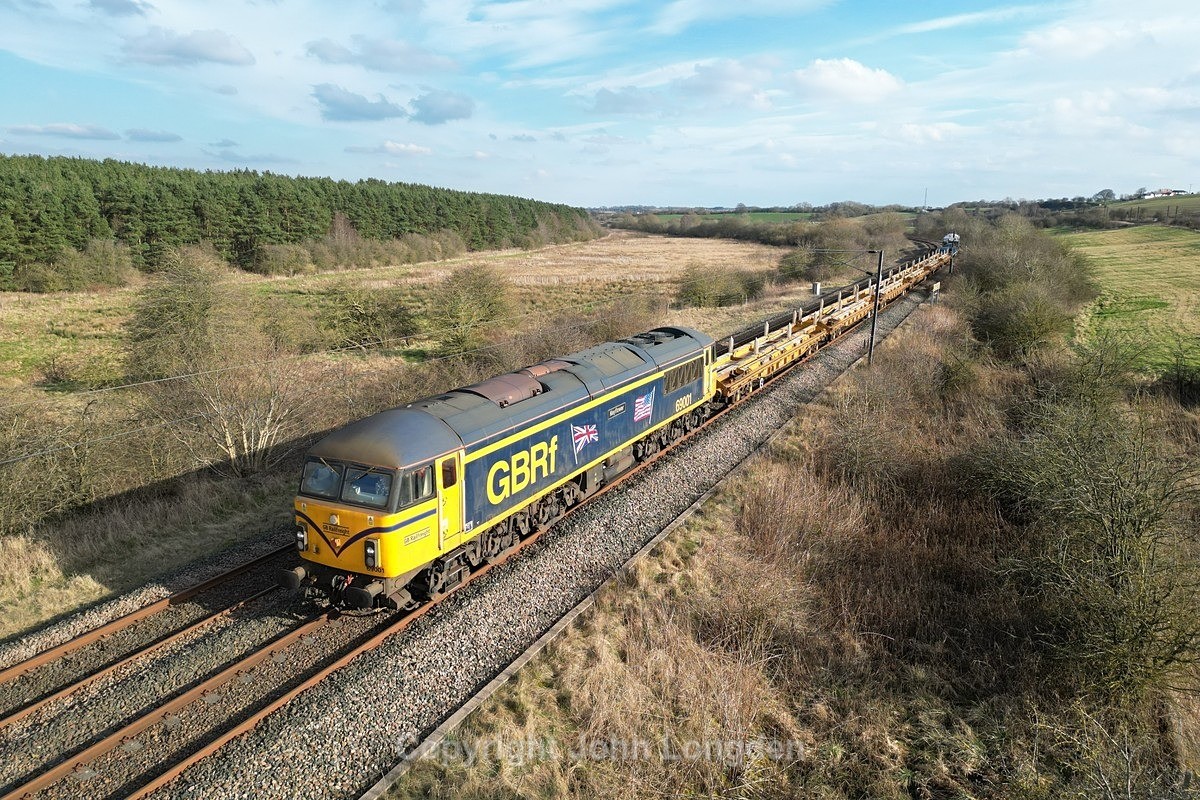 JL - 4.3.24 69001 6N71 Doncaster - Tyne Yard, Ferryhill - Elsewhere on the network