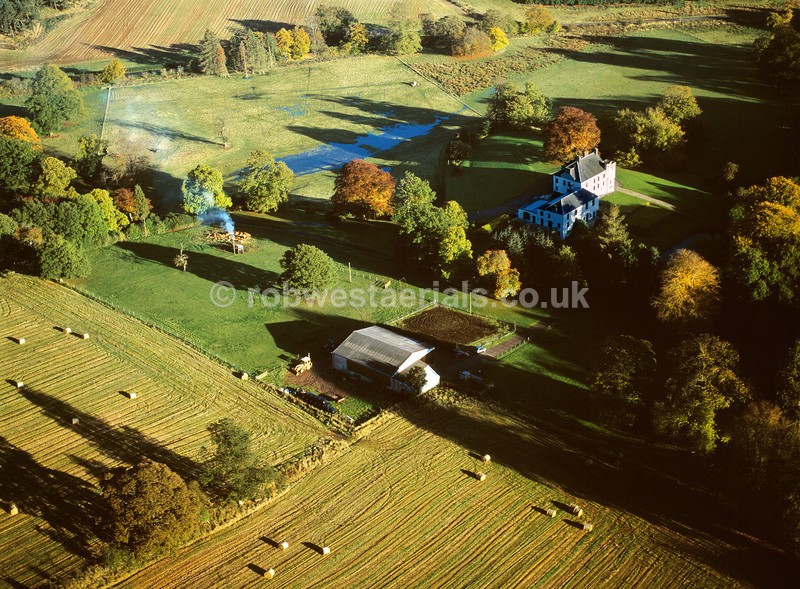 aerial pictures of Scottish rural farming villages landscapes of Scotland