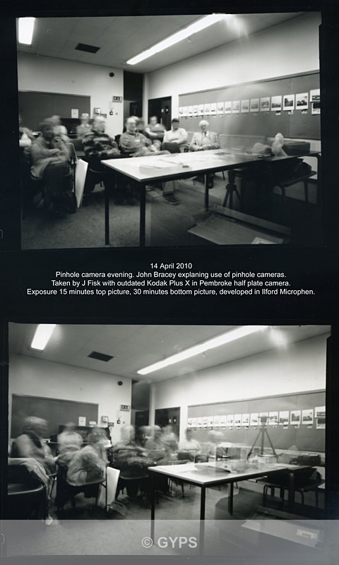 Pinhole camera evening 14-4-2010 - Club Evenings