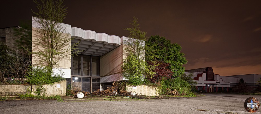 Randall Park Mall (North Randall, OH) | Entrance at Night - Randall Park Mall