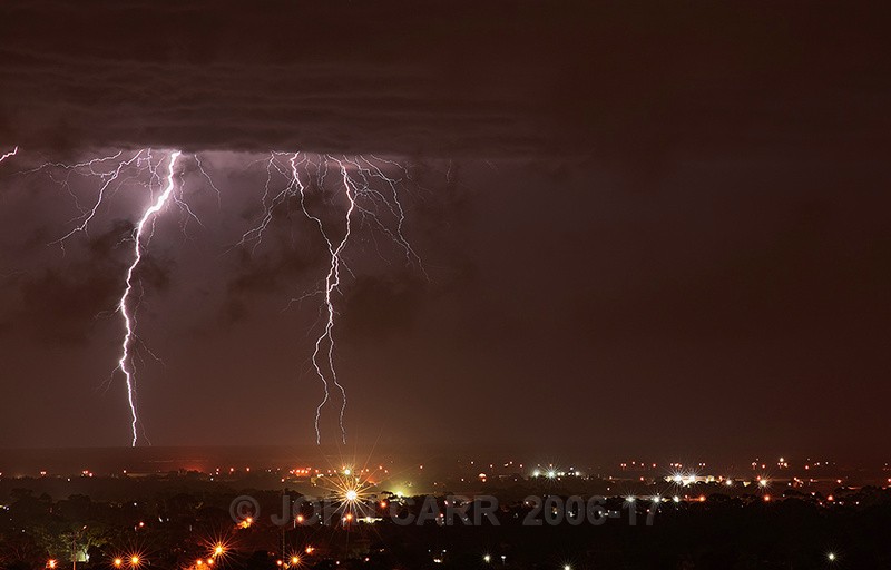 Twin Strikes-2511 - LIGHTNING STORMS IN SOUTH AUSTRALIA 5th NOV 2012