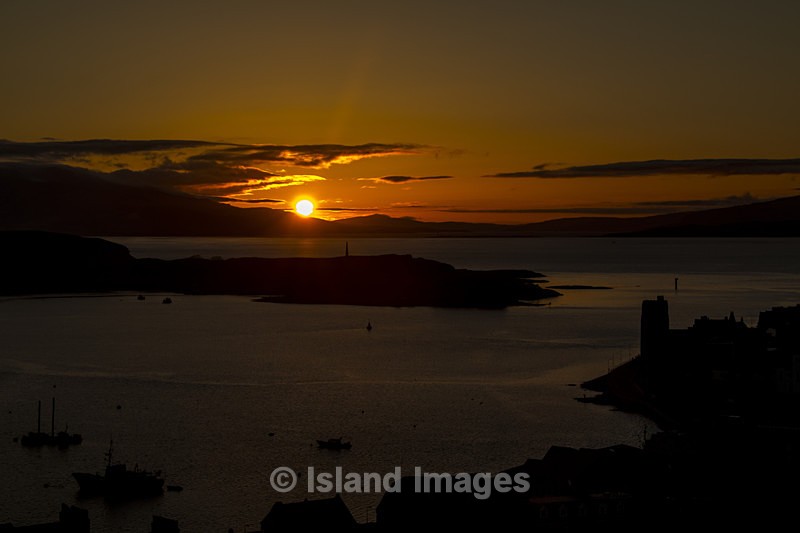 Sunset Over Mull from McCaigs Tower - Oban