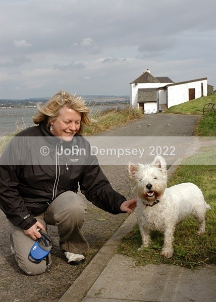 Sandy and   Linda 2 - Walking the Dog