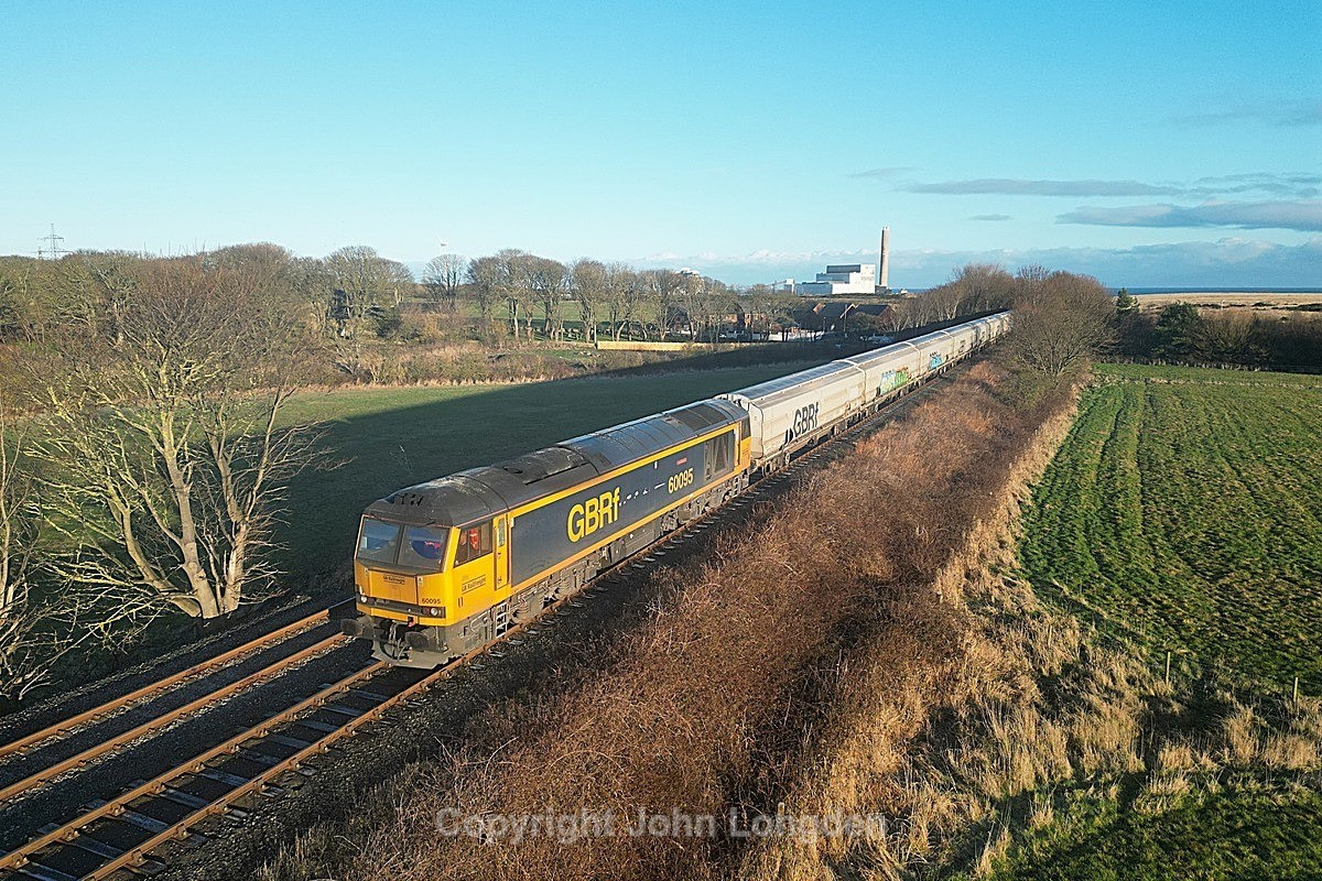 JL - 2.1.25 60095 6N19 Lynemouth - Tyne Dock, Woodhorn South - Latest shots