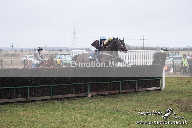 PtP 260125 744 - Cocklebarrow Point-to-Point racing with the Heythrop Hunt 26/01/25