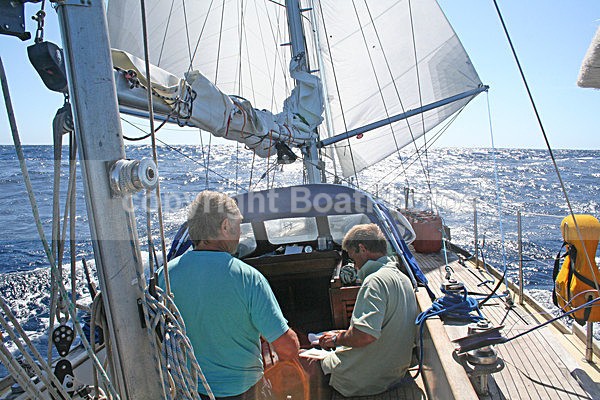 061005 Sailing in a stiff breeze - ATLANTIC CROSSING 2006