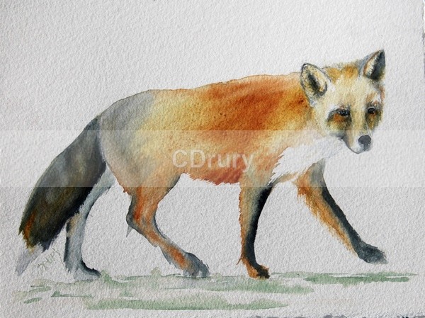 Stepping Out - Watercolor