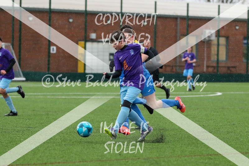 1DX20198 - 2026-02-15 FC Abbey Meads U13 Purple V Royal Wootton Bassett Town Youth U13 Yellow