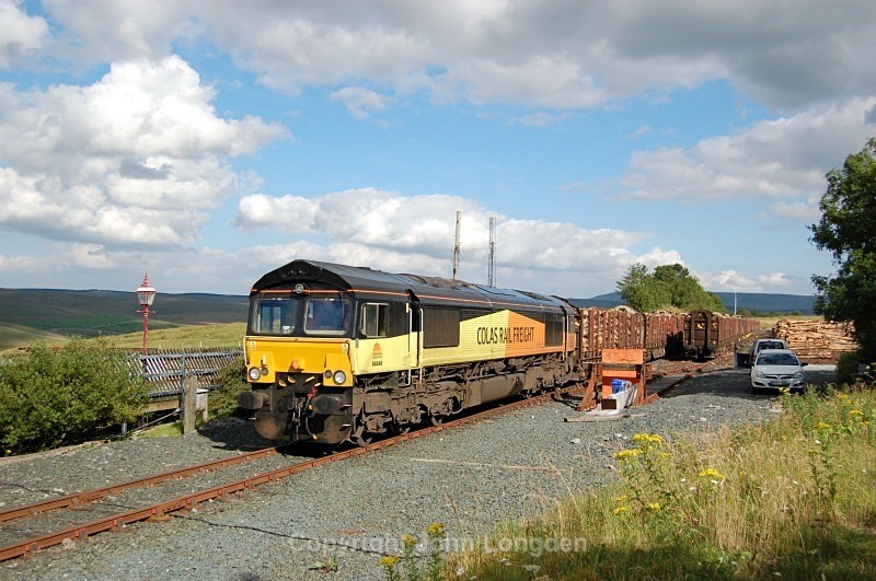 10.8.12 - 66848 6Z70 Ribblehead - Chirk, Ribblehead - Ribblehead sidings