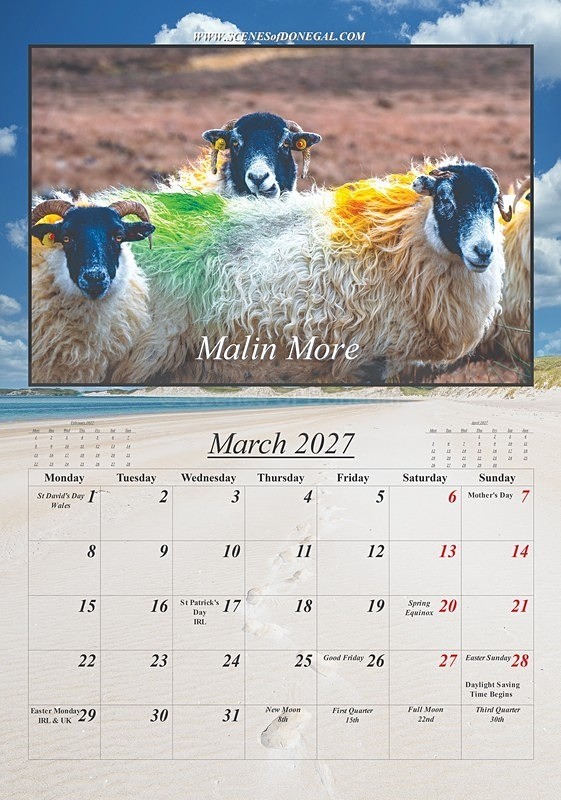 2027 calendarplp_Page3 - 2027 Scenes of Donegal Calendar
