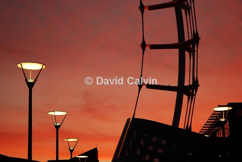 Millenium Square Sunset - Bristol Harbourside