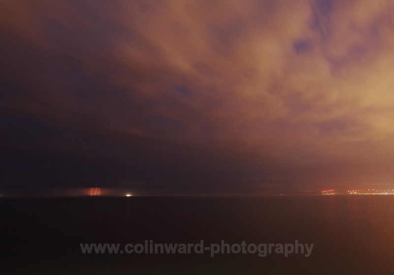 Distant Lightning at Teeside - North Yorkshire and Cleveland