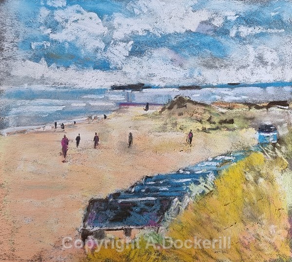 Southwold Beach - Pastel Paintings