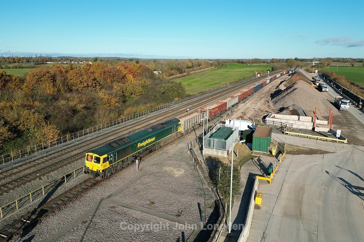 JL - 23.11.23 66953 6C50 Oxford VQ - Whatley Quarry, Oxford VQ - Chiltern Routes (north to south)