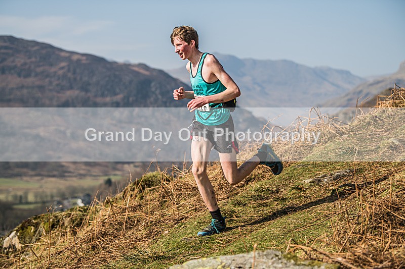 Elterwater-329 - Kendal Winter League Elterwater Under 15/17 Fell Races Sunday 9th March 2025