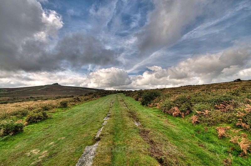 Ancient Tramway looking towards Haytor - Dartmoor