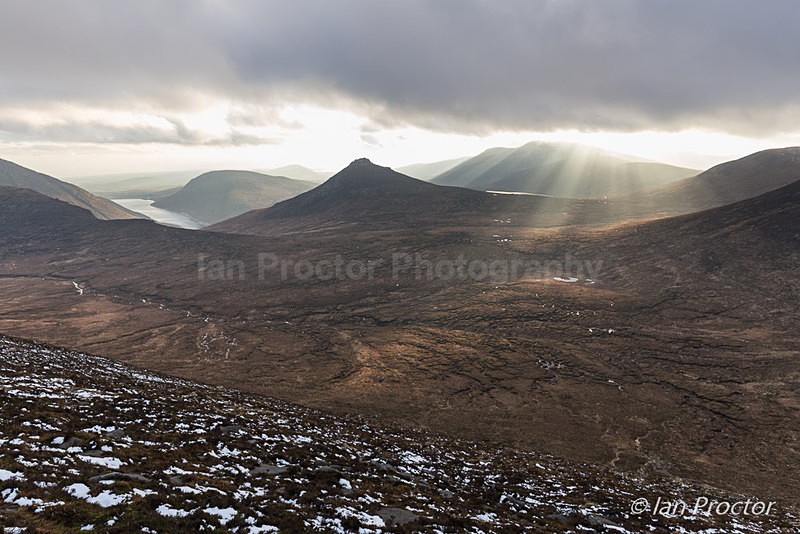 Sunburst over Doan - Mourne Mountains
