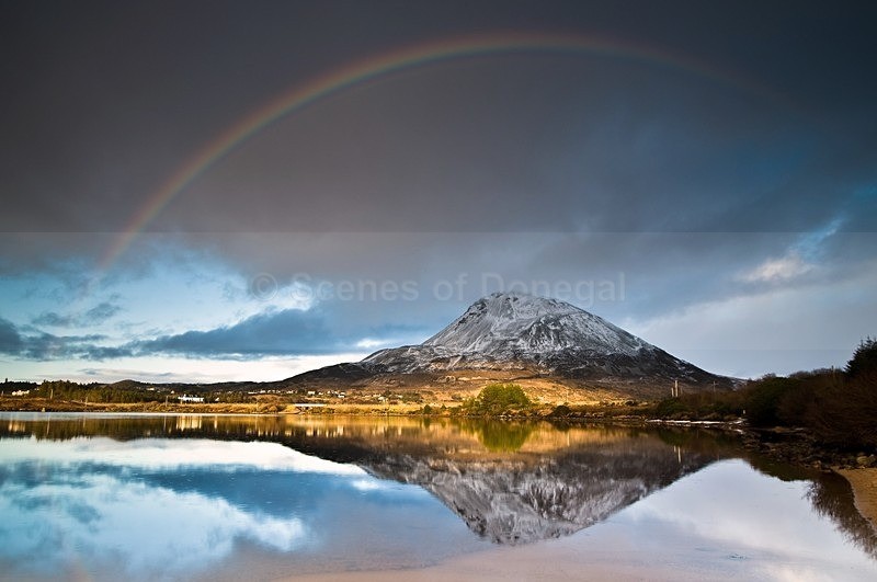 Rainboe over errigal - Dunleyey & Errigal