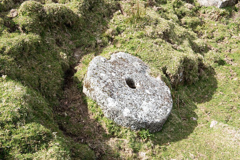 Crazing mill stone - Gobbet / Deep Swincombe tin mine