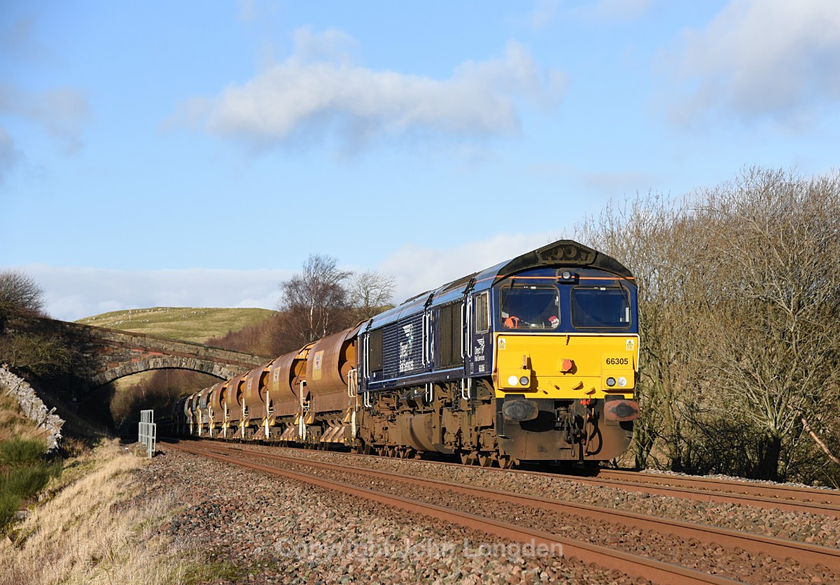 JL - 29.1.18 66305 6K05 Carlisle - Crewe, Low Frith - Low Frith
