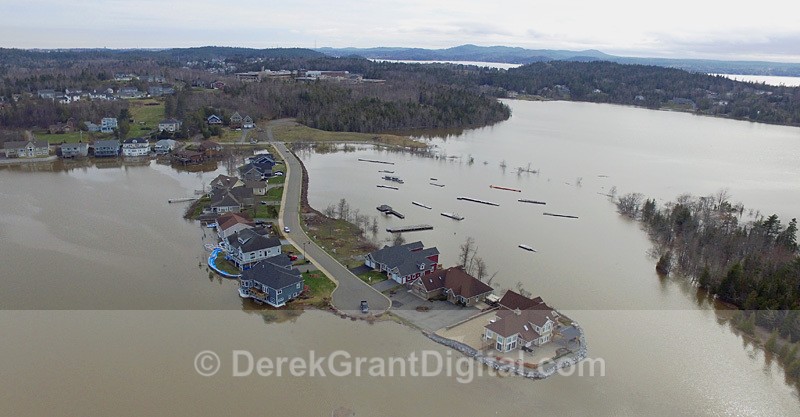 Yacht haven Lane Millidgeville Sping Flood 2018 NB Canada - Extreme Weather