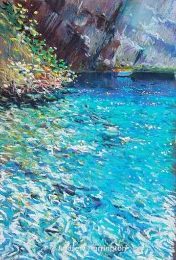 The blue boat Melissani - Paintings 5