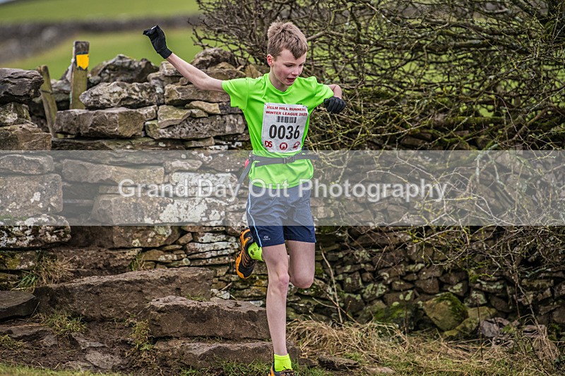 Cunswick U15  U17-50 - Kendal Winter League Cunswick Scar Junior Under 15 & 17 Fell Races Sunday 26th January 2025