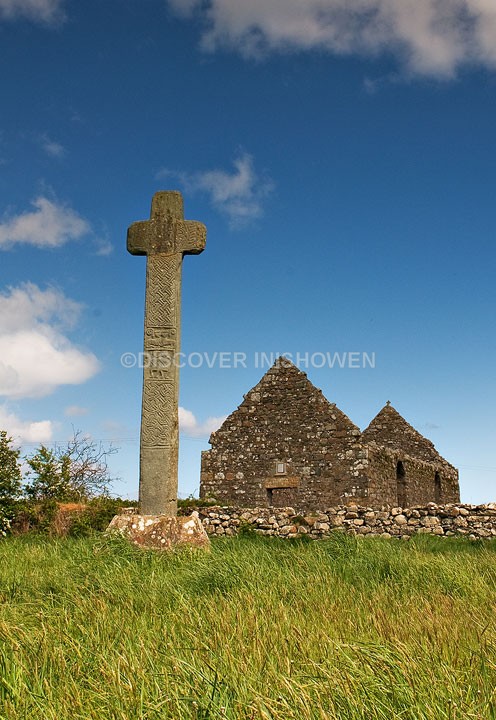 Clonca Church and Cross - Inishowen II