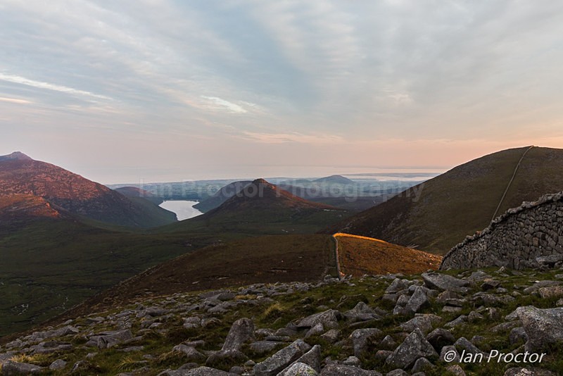 Late evening light over Mournes - Mourne Mountains