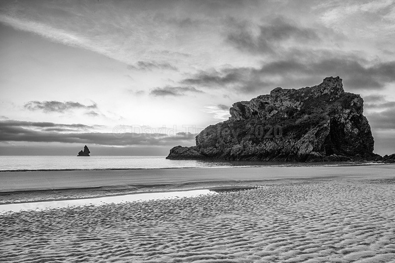 Broadhaven Beach in Monochrome - South Wales