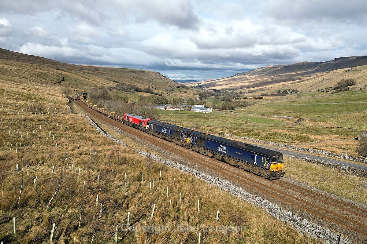 JL - 11.3.25 66425 66434 66117 6K05 Carlisle - Crewe, Ais Gill - Latest shots