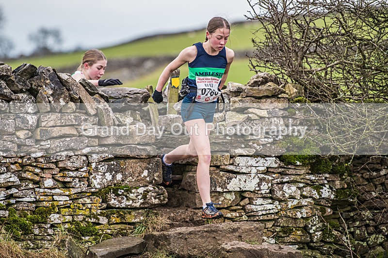 Cunswick U15  U17-21 - Kendal Winter League Cunswick Scar Junior Under 15 & 17 Fell Races Sunday 26th January 2025