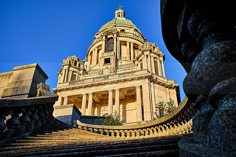 Sun setting on Ashton Memorial - New Work