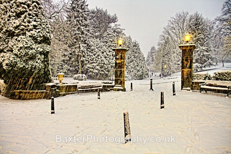 Snow At The Garden Gate - The Valley Gardens (Harrogate)