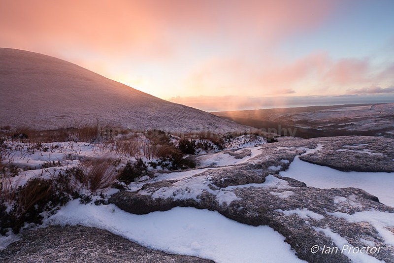 Winter Sunrise Over the Mournes 1 - Mourne Mountains