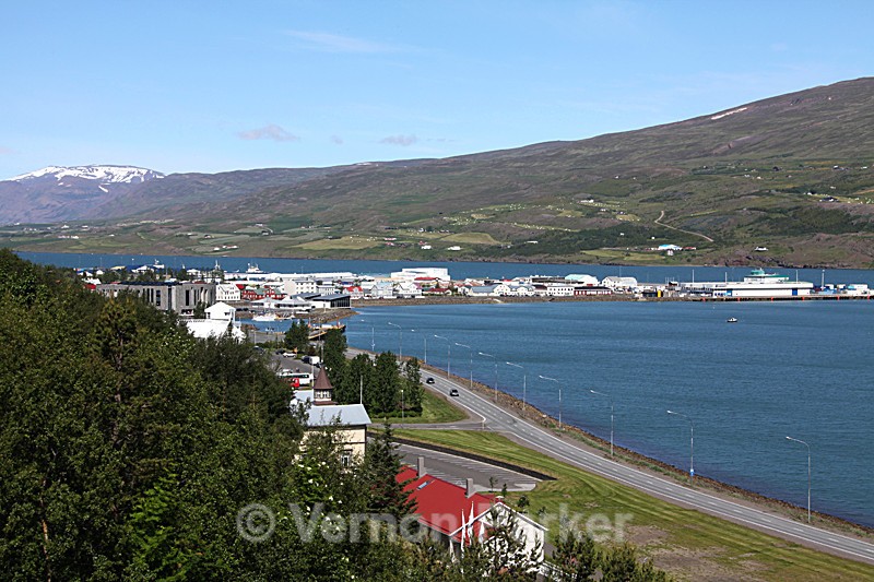 Akureyri Harbour and fjord - Iceland