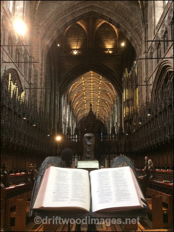 Chester Cathedral Choir and lectern - Chester Cathedral