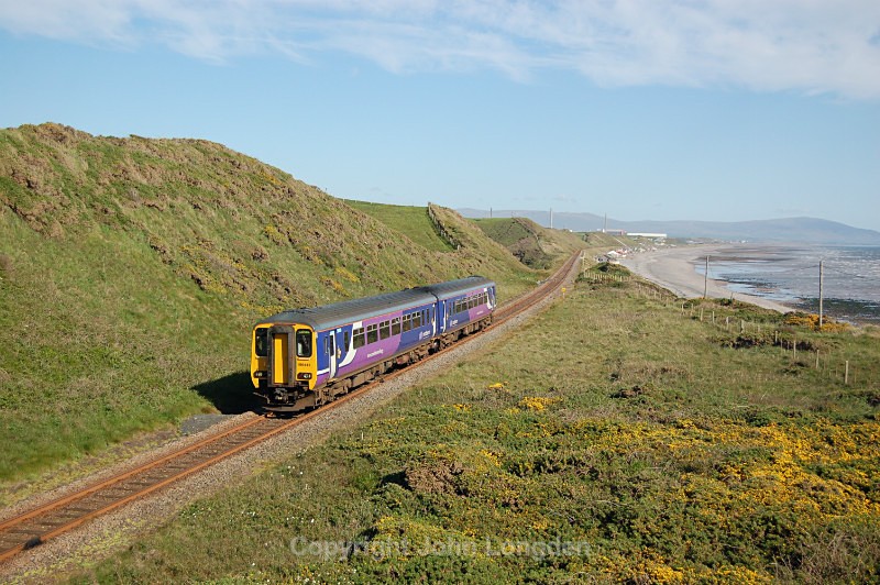 JL 5.6.15 - 156433 2C43 15.33 Lancaster - Carlisle, Nethertown - Cumbrian Coast (north to south)
