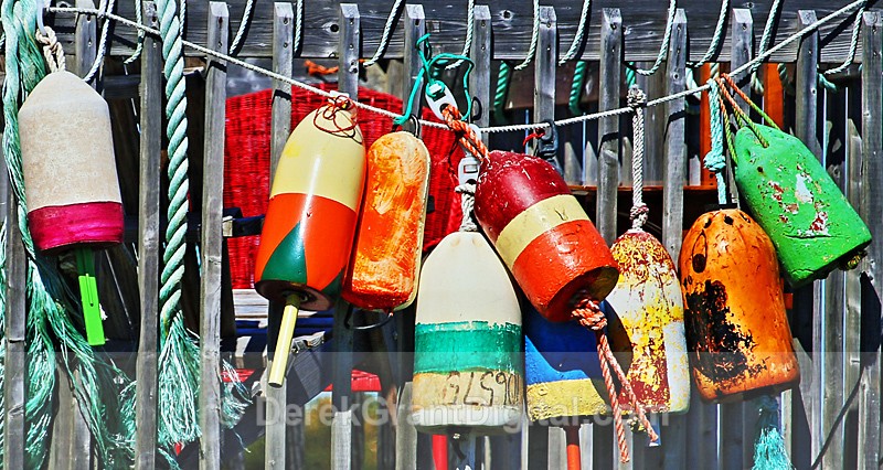 Buoys Seaside Grand Manan - Fundy Postcards