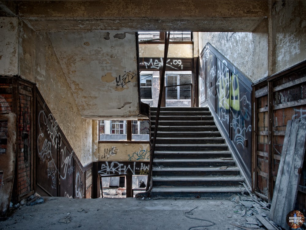 Packard Motor Car Company (Detroit, MI) | Administration Stairwell - Packard Motor Car Company