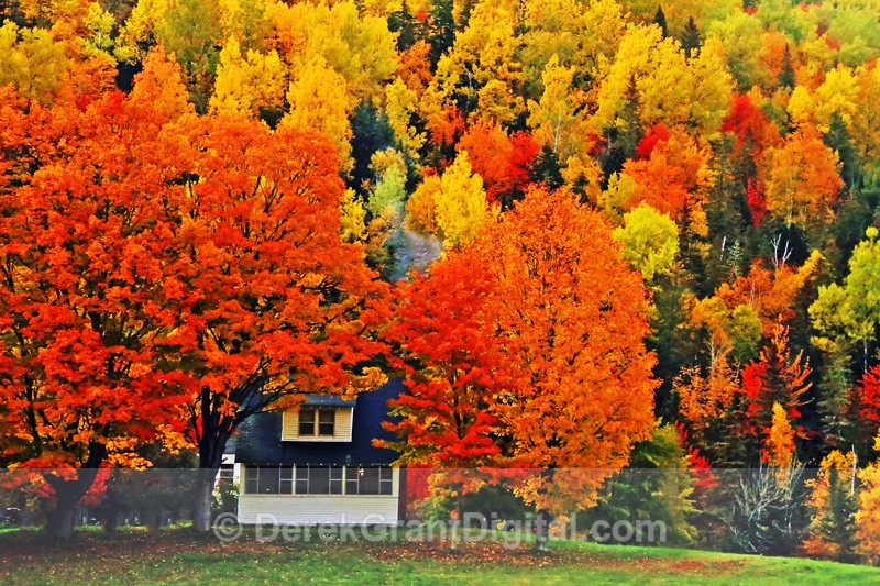 Rural Homestead in Autumn New Brunswick Canada
